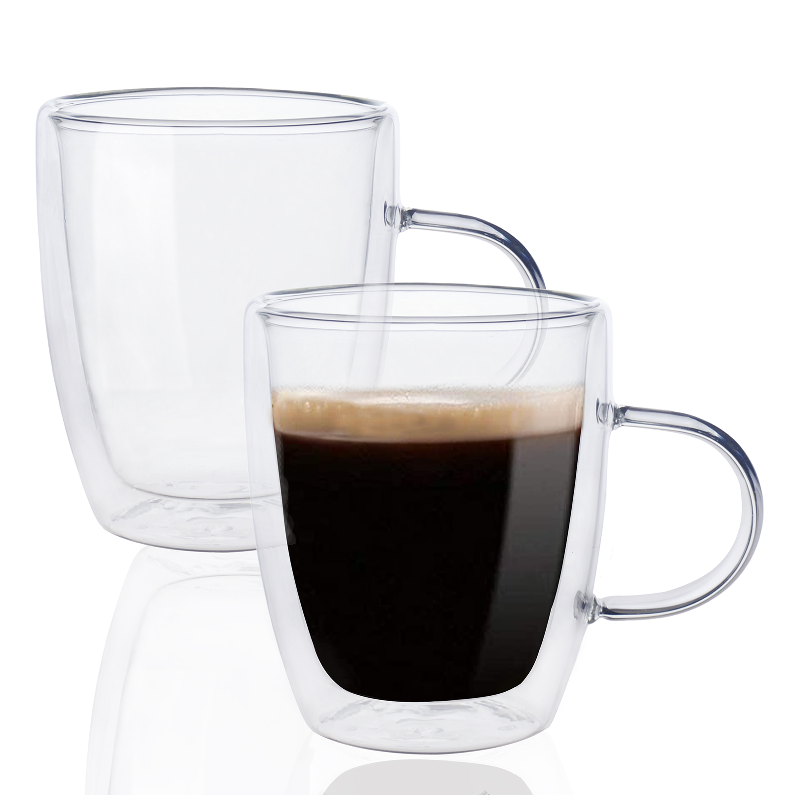 Glass coffee discount to go mugs