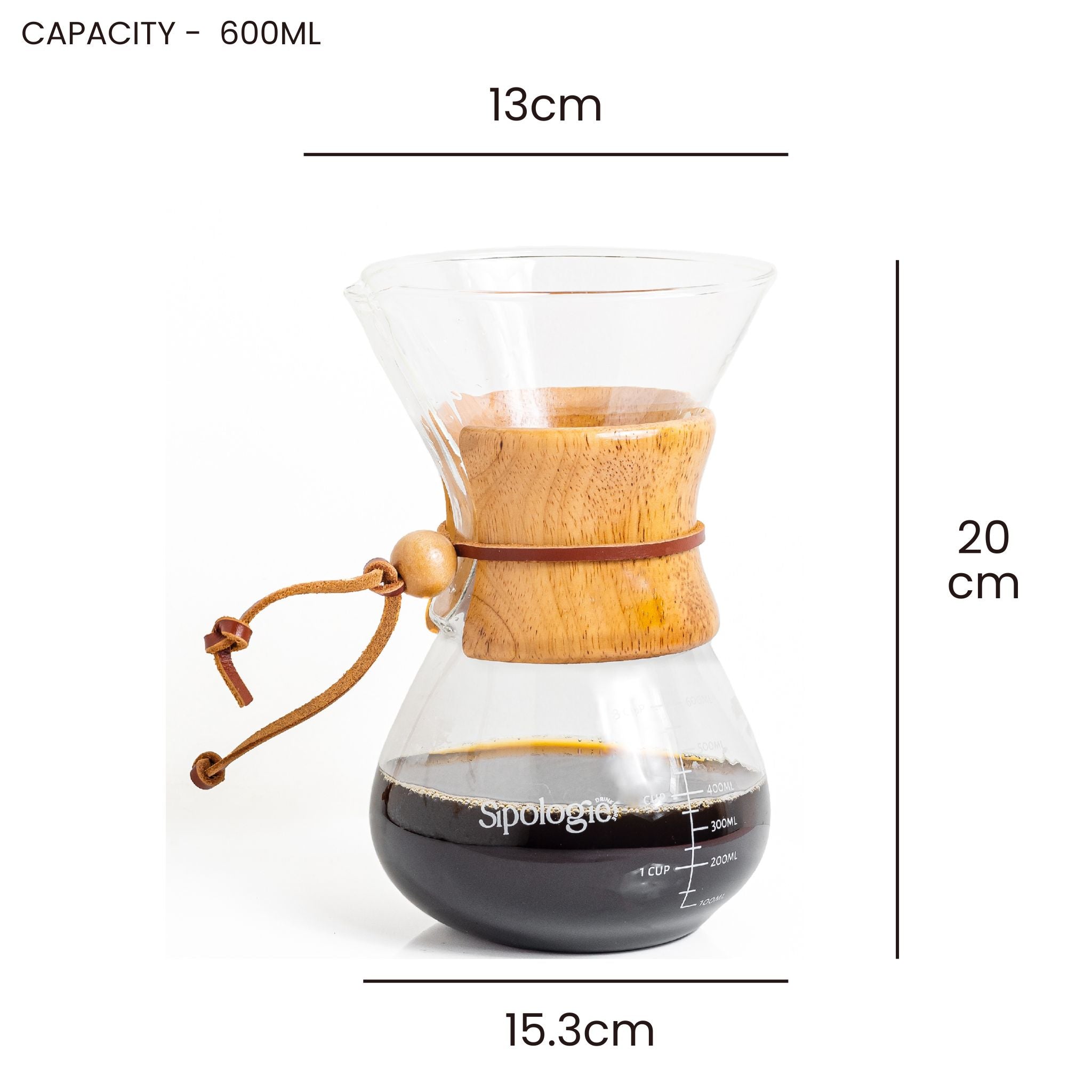 Illuminate Pour Over Drip Coffee Maker - 600ml