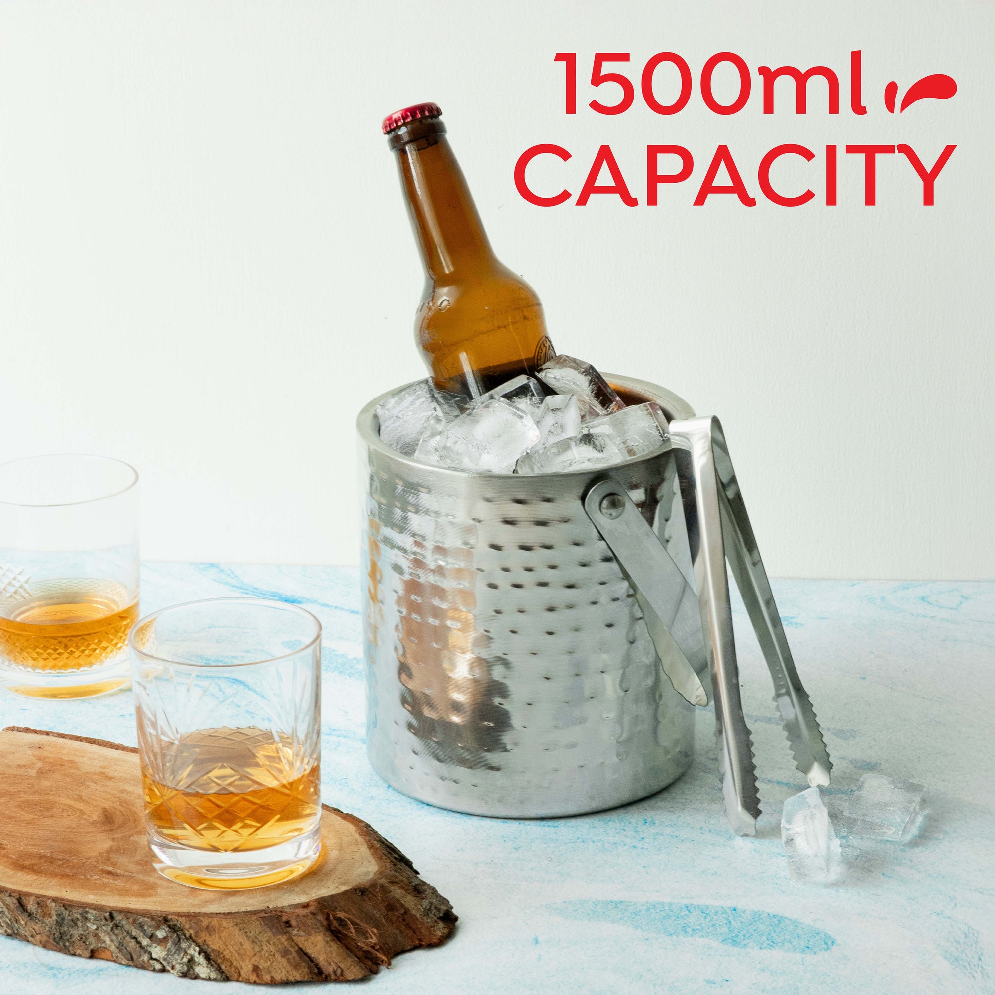 Hammered Ice Bucket - 1.5 Litre