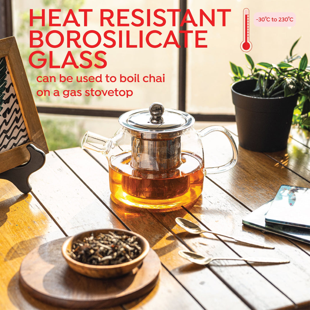 Inspire Glass Tea Pot with Infuser - 400 ml
