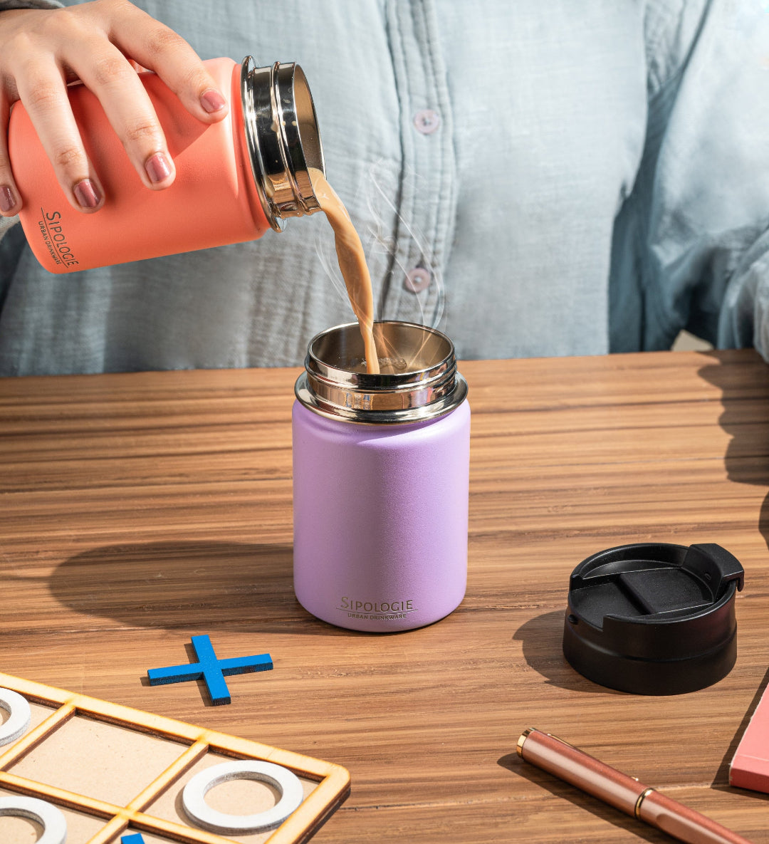 TravelBrew Insulated Tumbler, Coral - 260ml