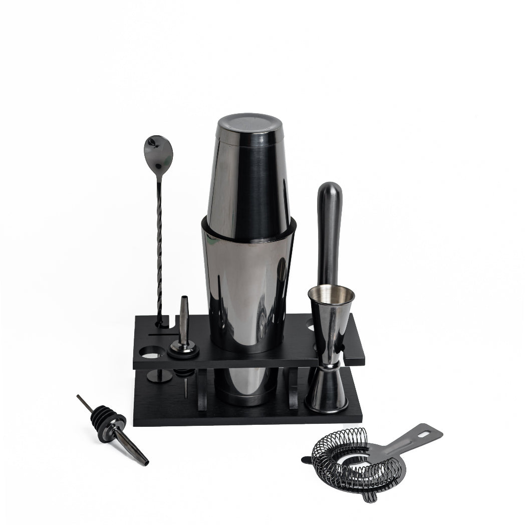 Professional Bar Set, Black - 9pc