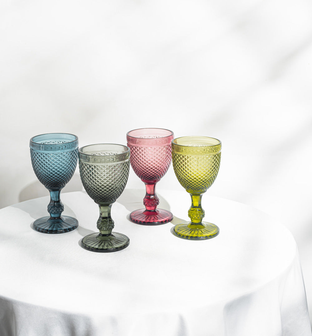 King’s Goblet Wine Glass 270ml - Set of 2, Purple
