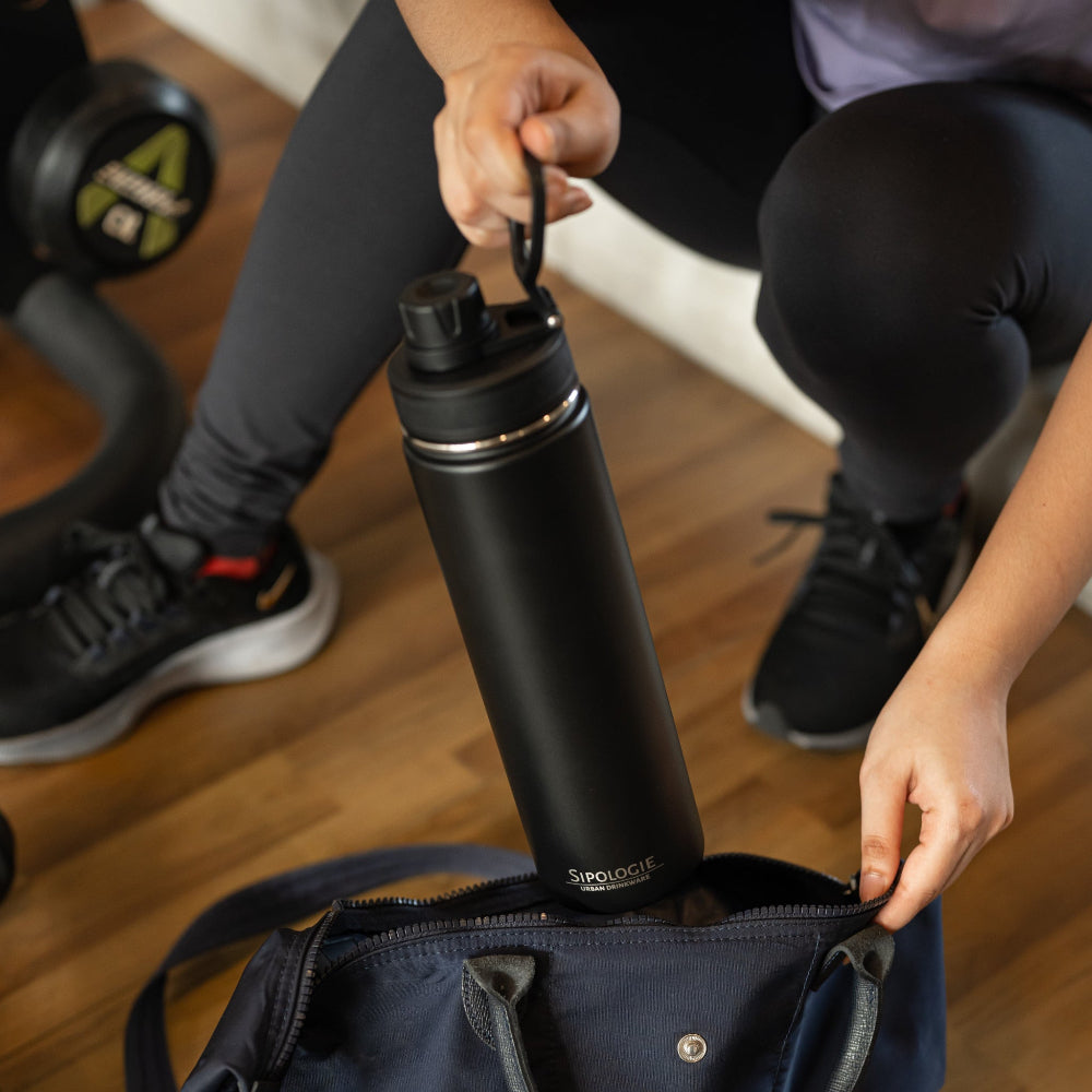 HydraFlow Insulated Bottle, Black - 720ml