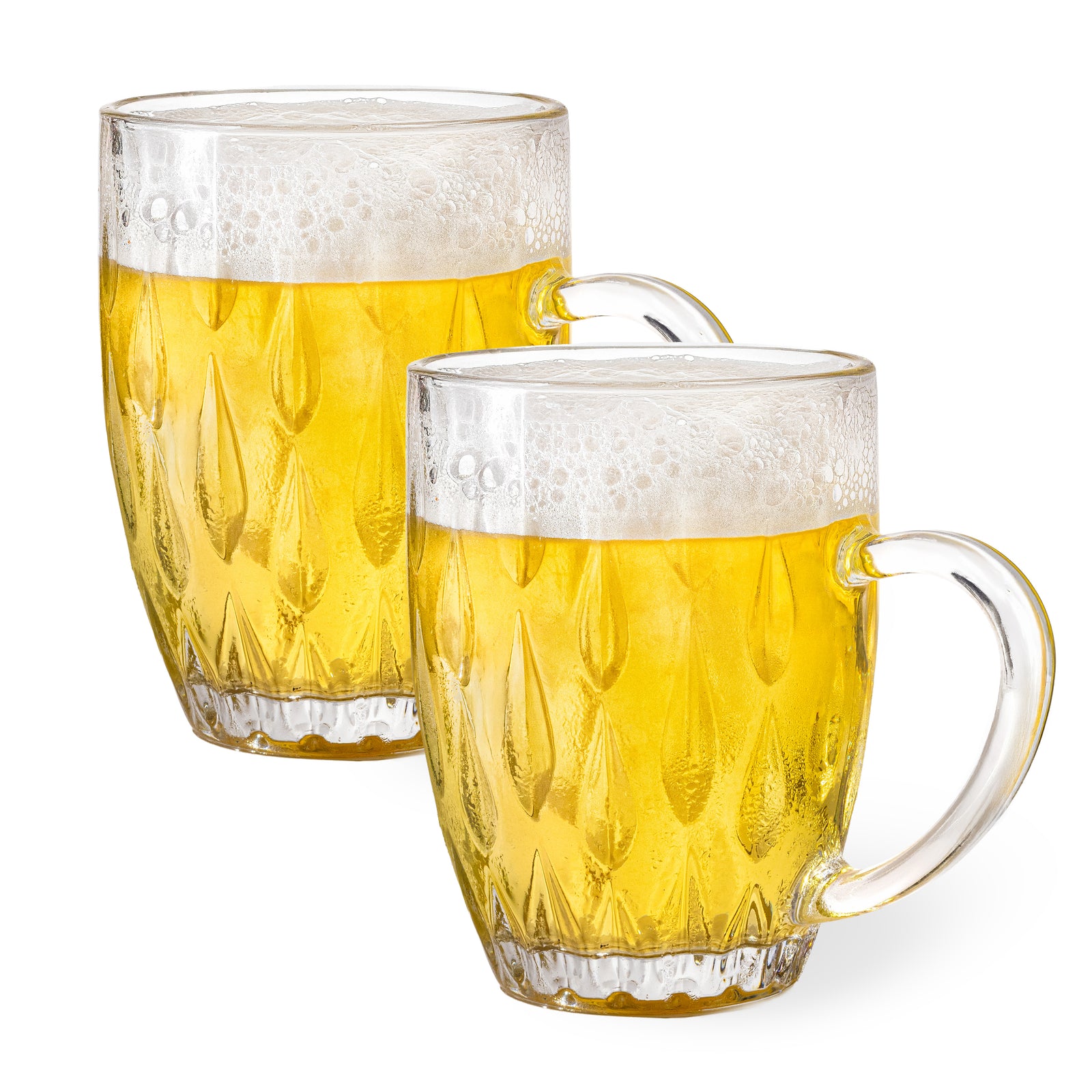 Happy Hour Beer Mug 350ml - Set of 2, Barrel Wave