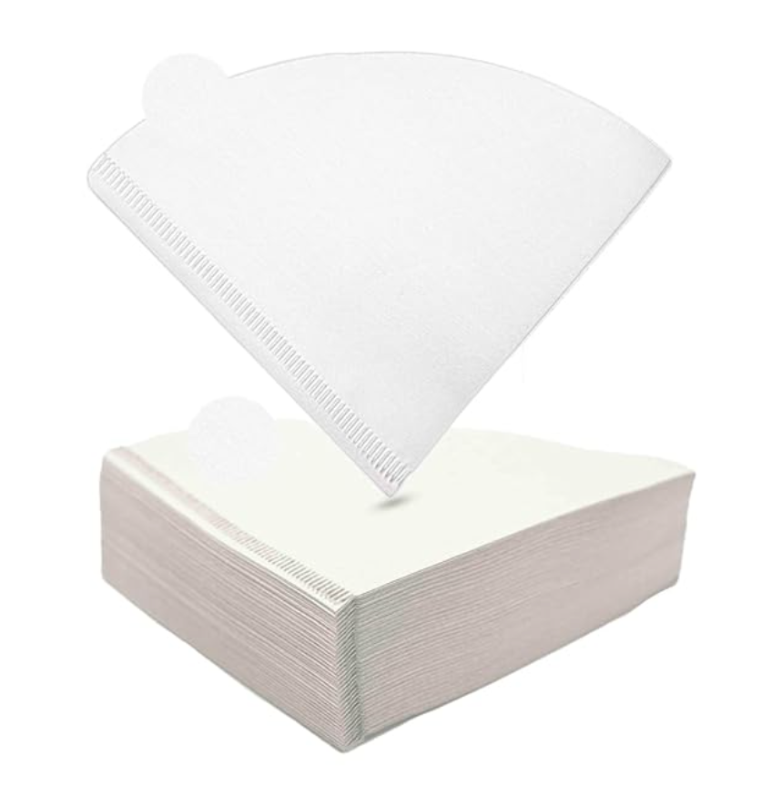 Premium Pour-Over Coffee Filter Paper - 100 Pieces (50pc x 2)