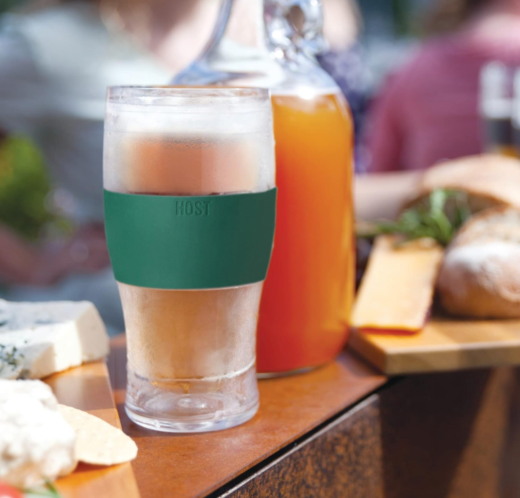 Host Beer Freeze Tumbler, 16oz, Set of 2 - Green