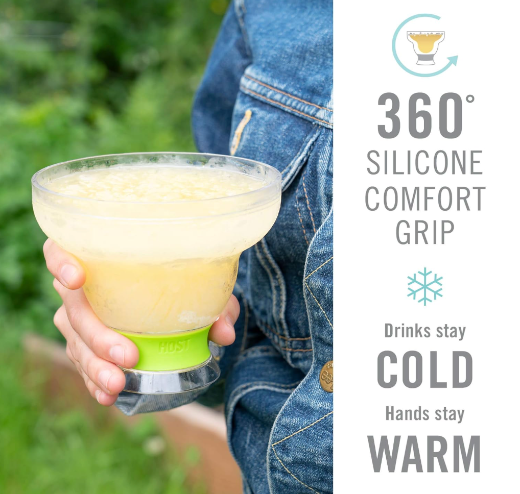 HOST Freeze Margarita Cups - Green, Set of 2