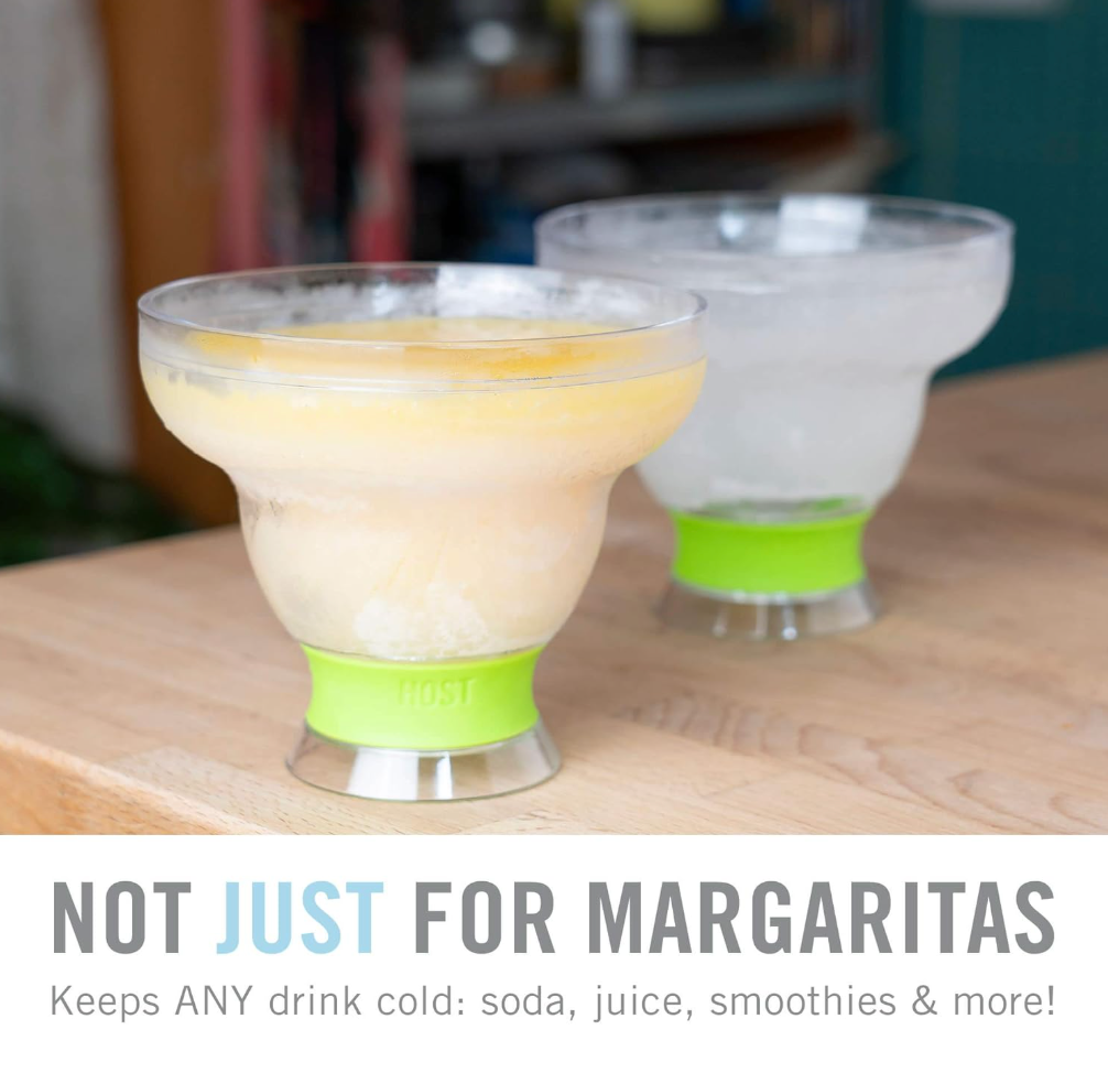 HOST Freeze Margarita Cups - Green, Set of 2
