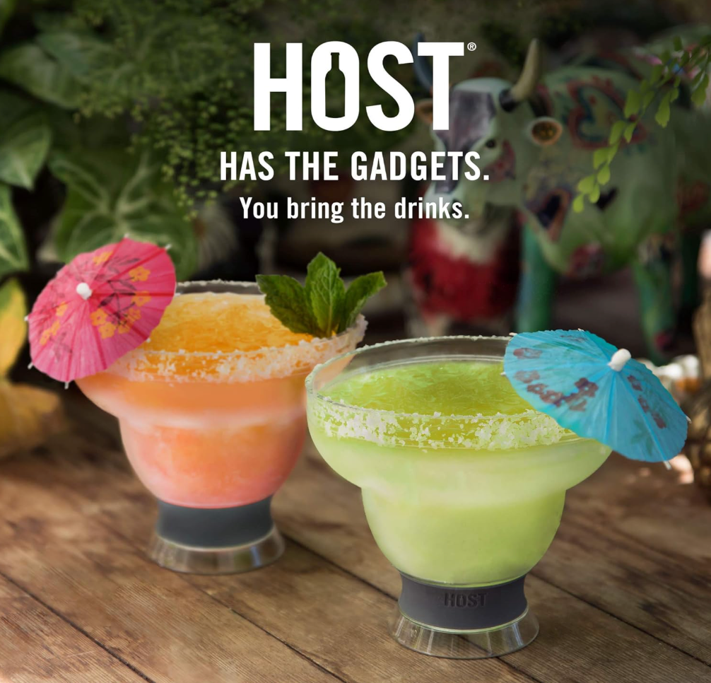HOST Freeze Margarita Cups - Green, Set of 2