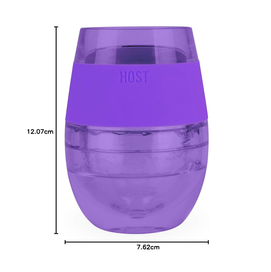 HOST Wine Freeze Gel Wine Glass, Set of 1, 8.5 oz - Translucent Purple