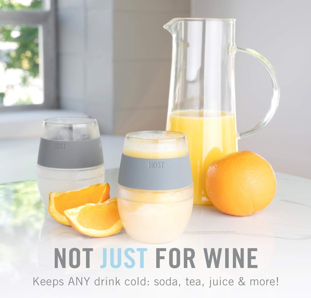 HOST Wine Freeze Gel Wine Glass, Set of 1, 8.5 oz - Translucent Purple