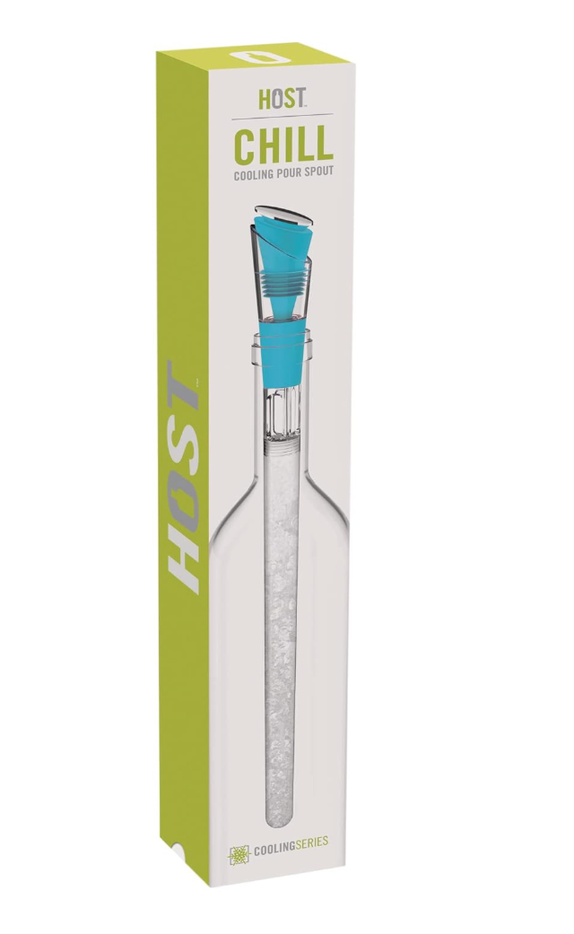 HOST CHILL Cooling Wine Pour Spout - Blue