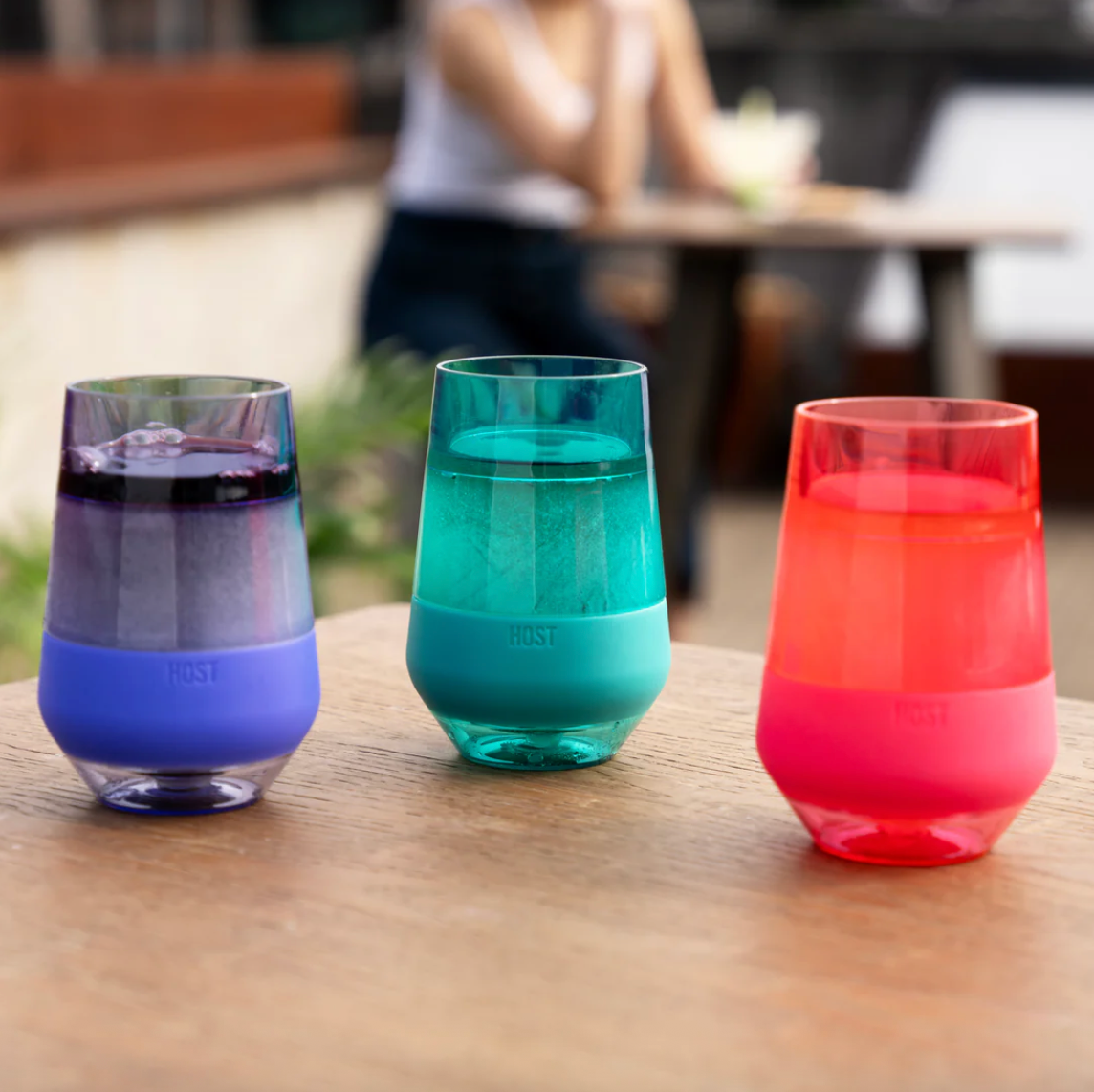HOST Wine Freeze XL in Tinted Multicolour, Set Of 4