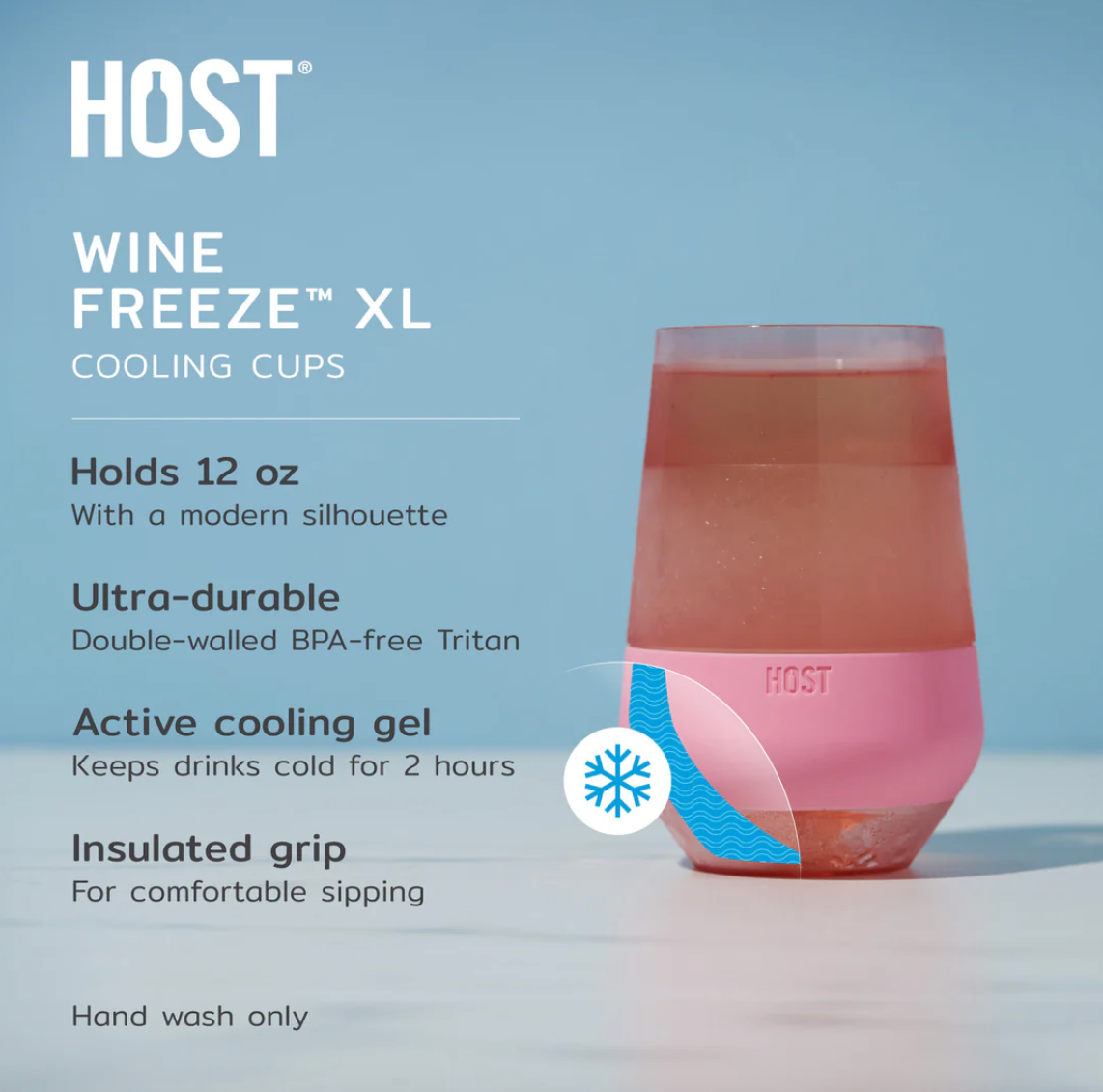 HOST Wine Freeze XL in Tinted Multicolour, Set Of 4