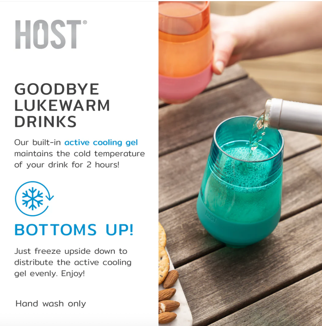 HOST Wine Freeze XL in Tinted Multicolour, Set Of 4