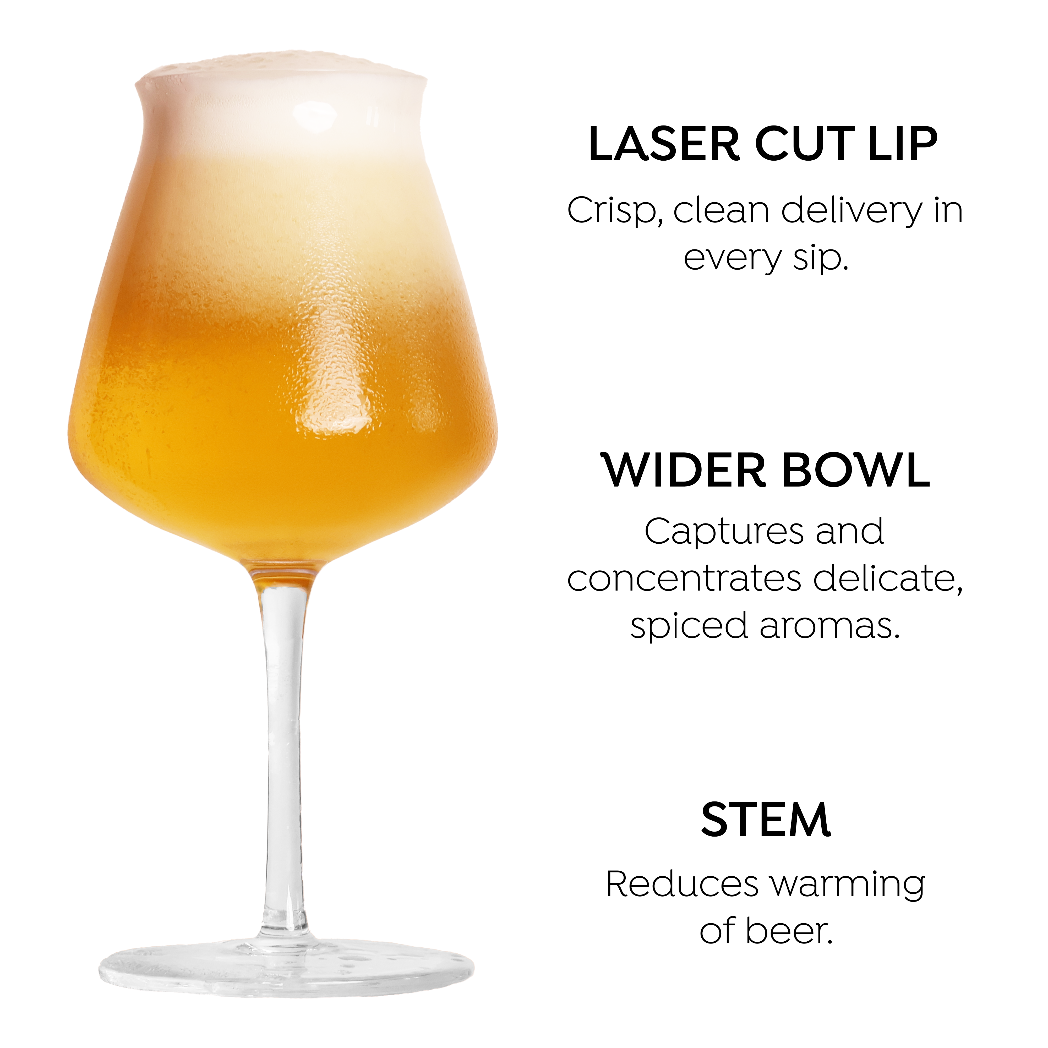 Teku Stemmed Beer Glass - Set Of 2, 400ml