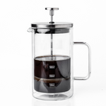Glasricket Double Wall French Press Coffee Maker - 600ml