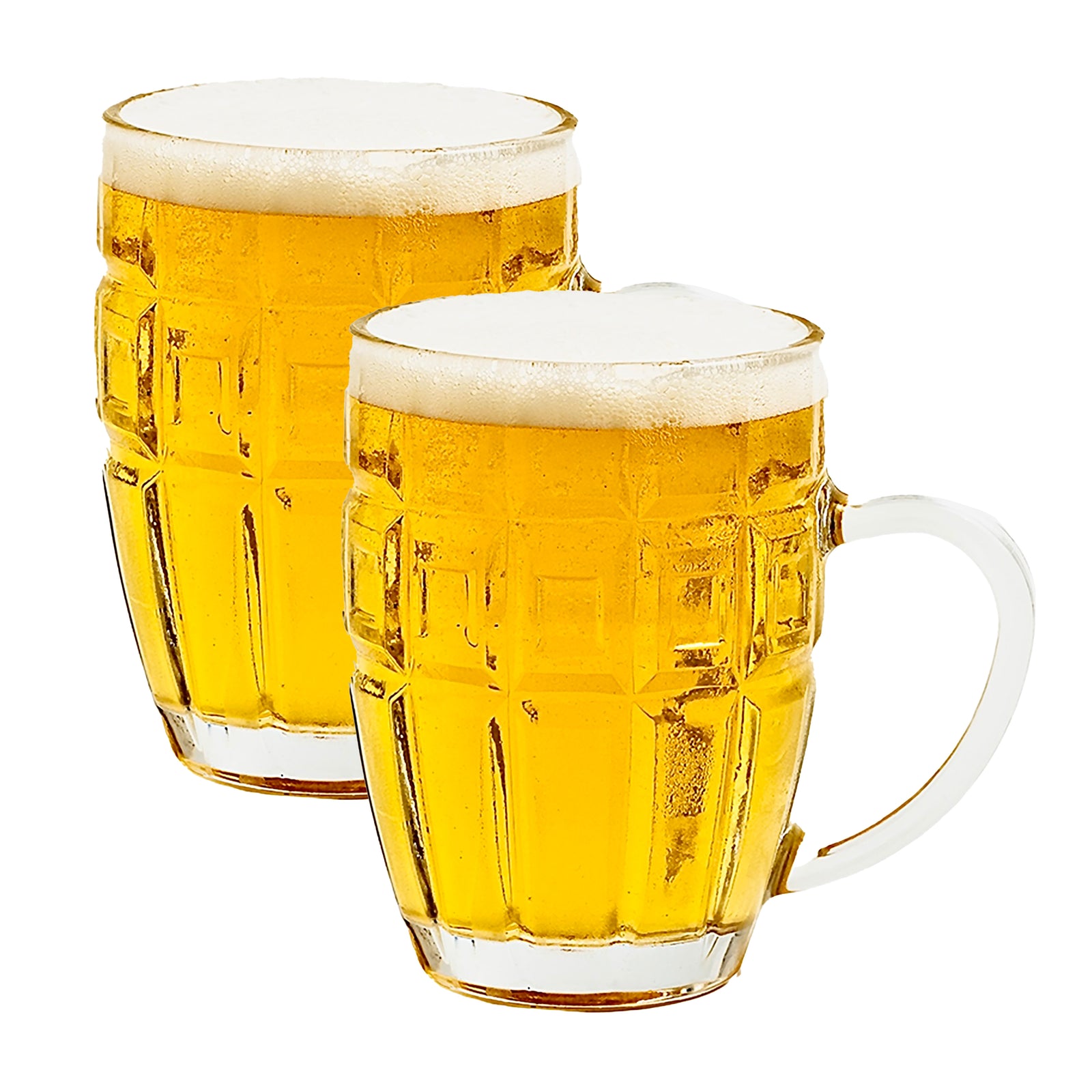 Happy Hour Beer Mug 350ml - Set of, 2 Barrel Ridge