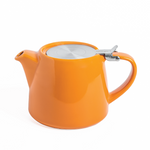 Artisan Ceramic Tea Pot with Infuser, Mandarin - 400 ml