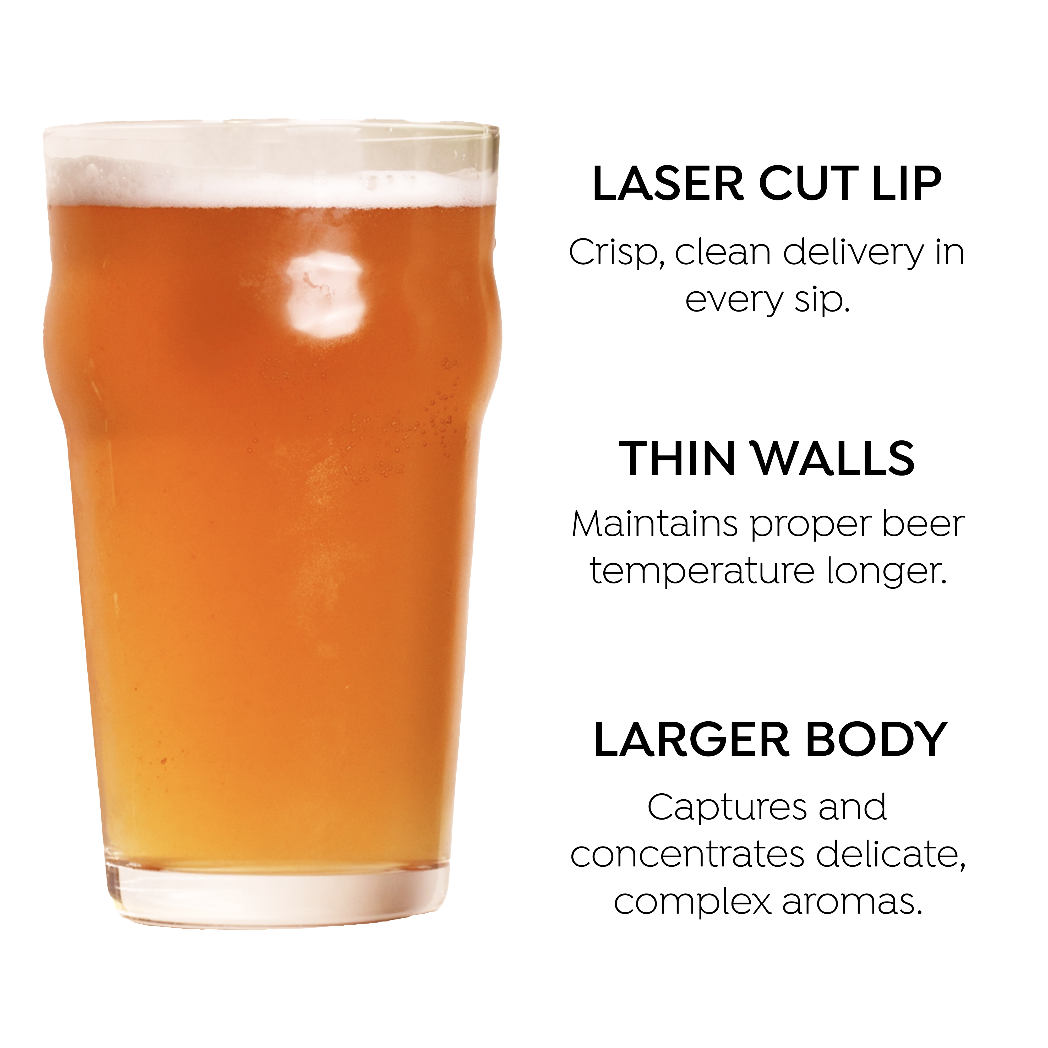 Imerial Pint Beer Glass - Set Of 2, 570ml