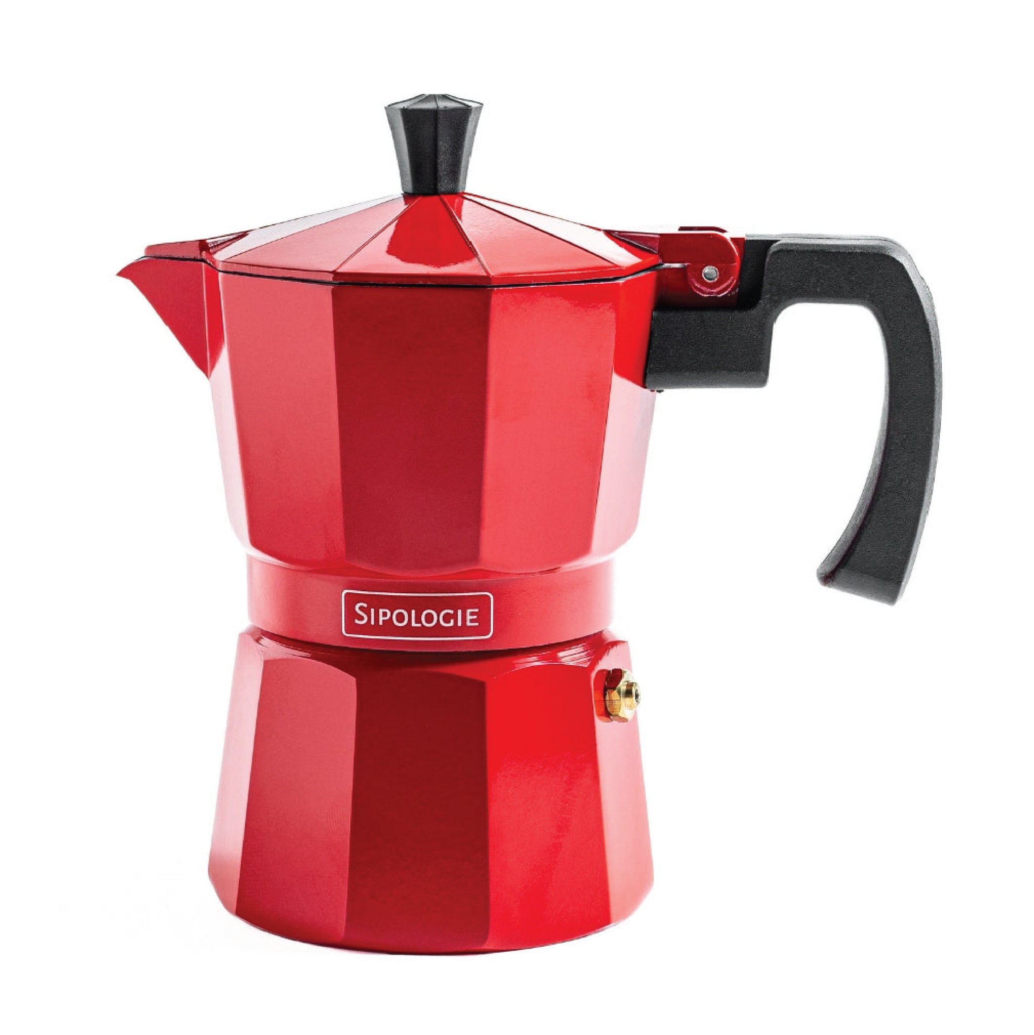 Roma Moka Pot Espresso Maker, Red - 180 ml