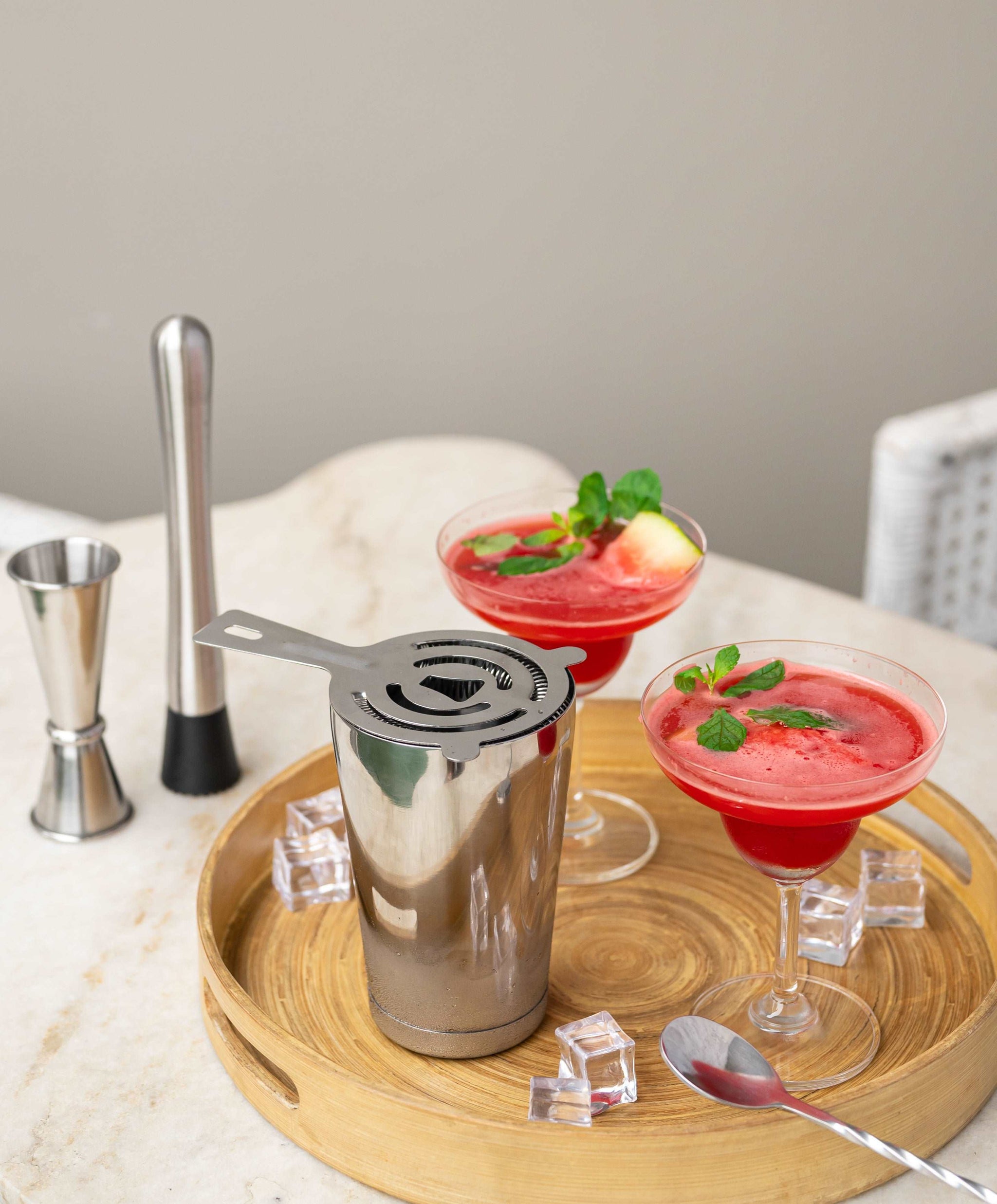 Sipologie stainless steel cocktail shaker set