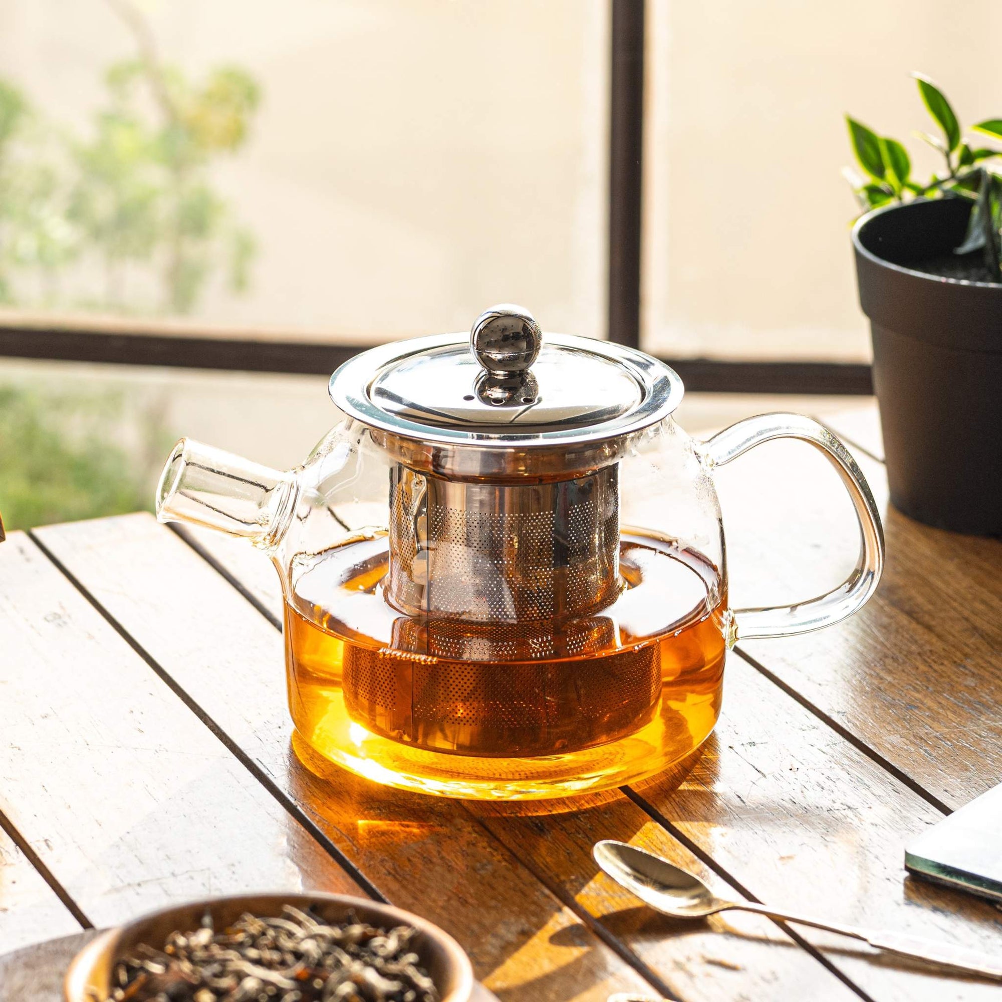 Inspire Glass Tea Pot with Infuser - 400 ml