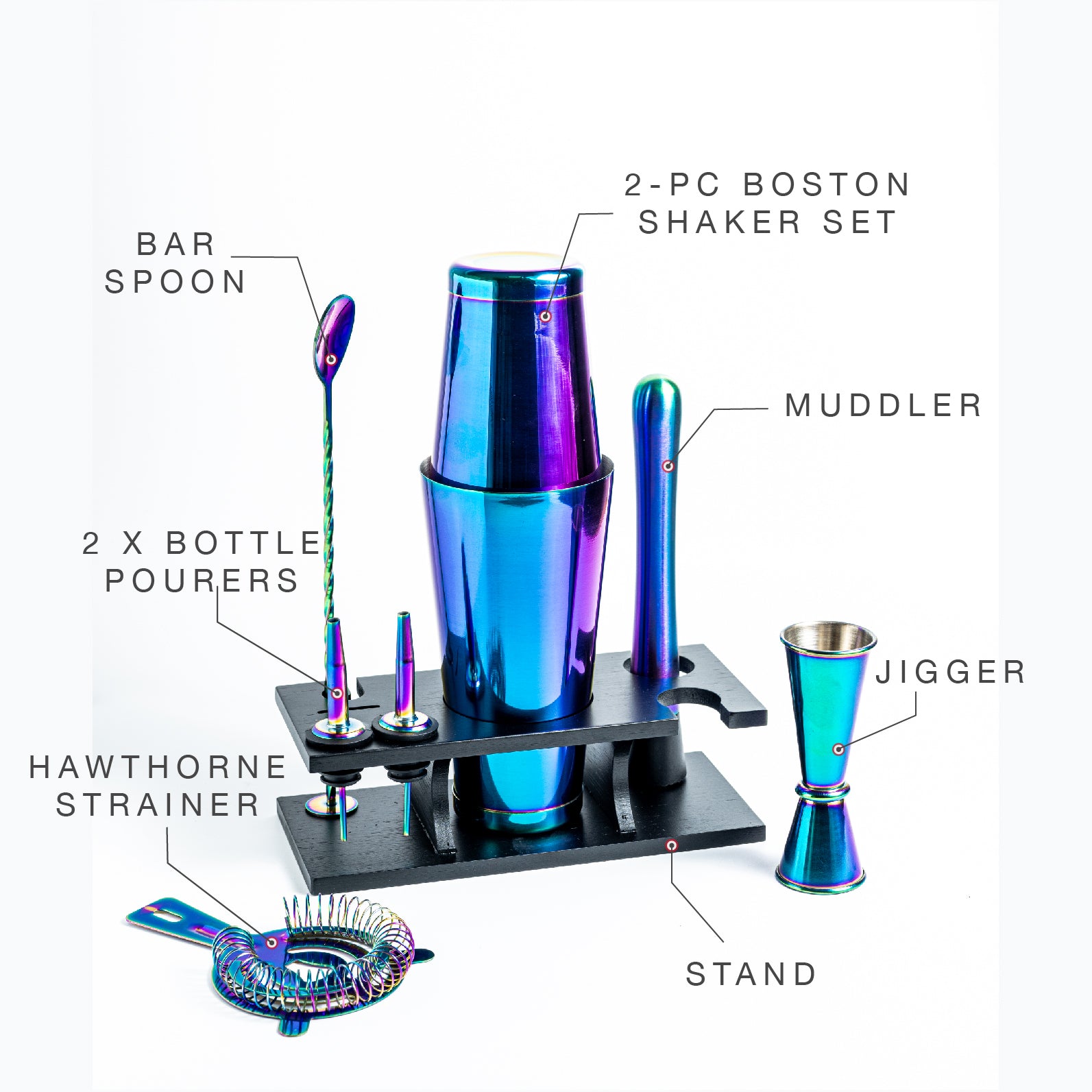 Sipologie galaxy cocktail shakers set