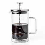 Glasricket Double Wall French Press Coffee Maker - 600ml