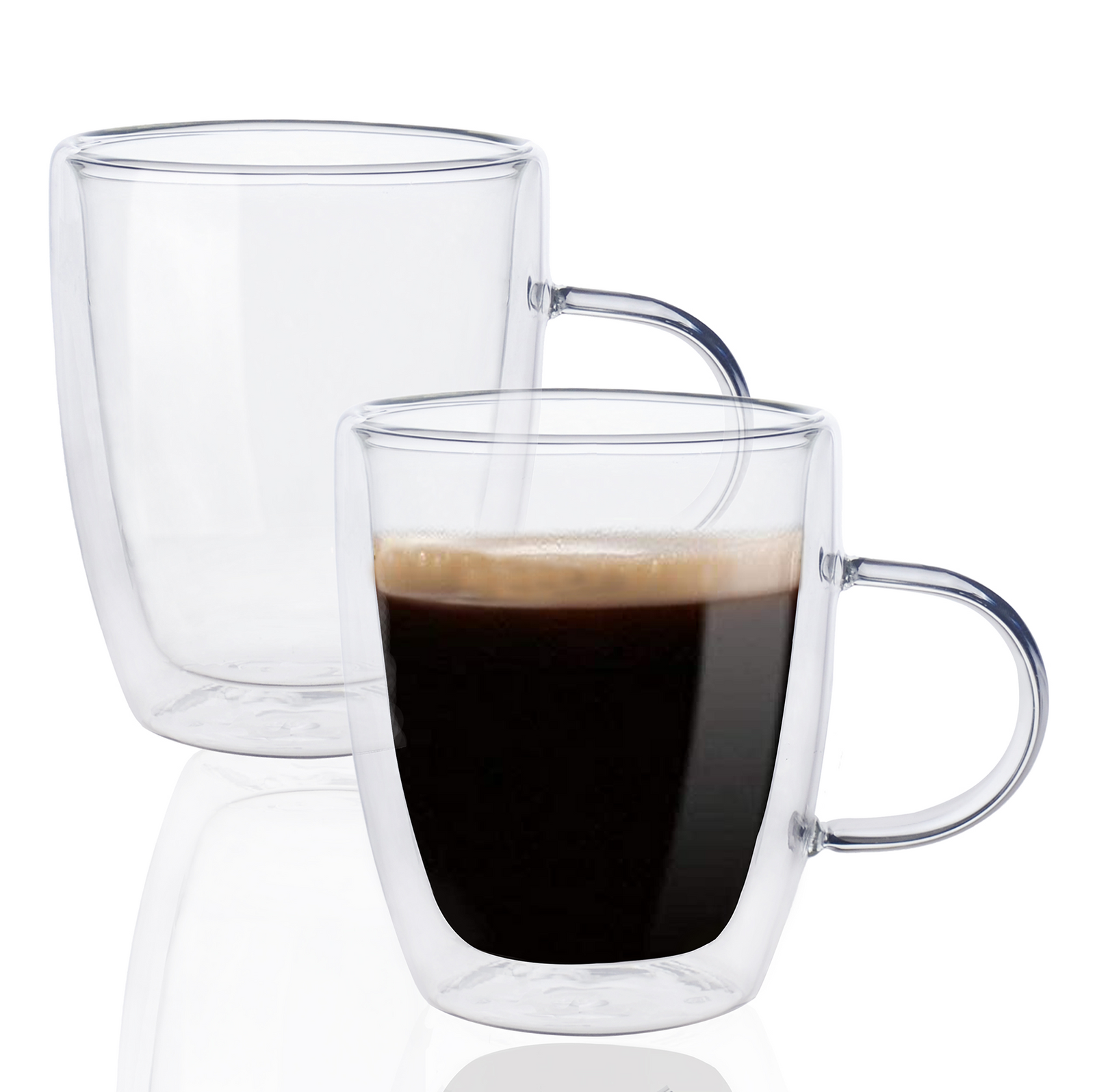Bistro Heat Insulated Coffee Mugs, 300ml (Set of 2)