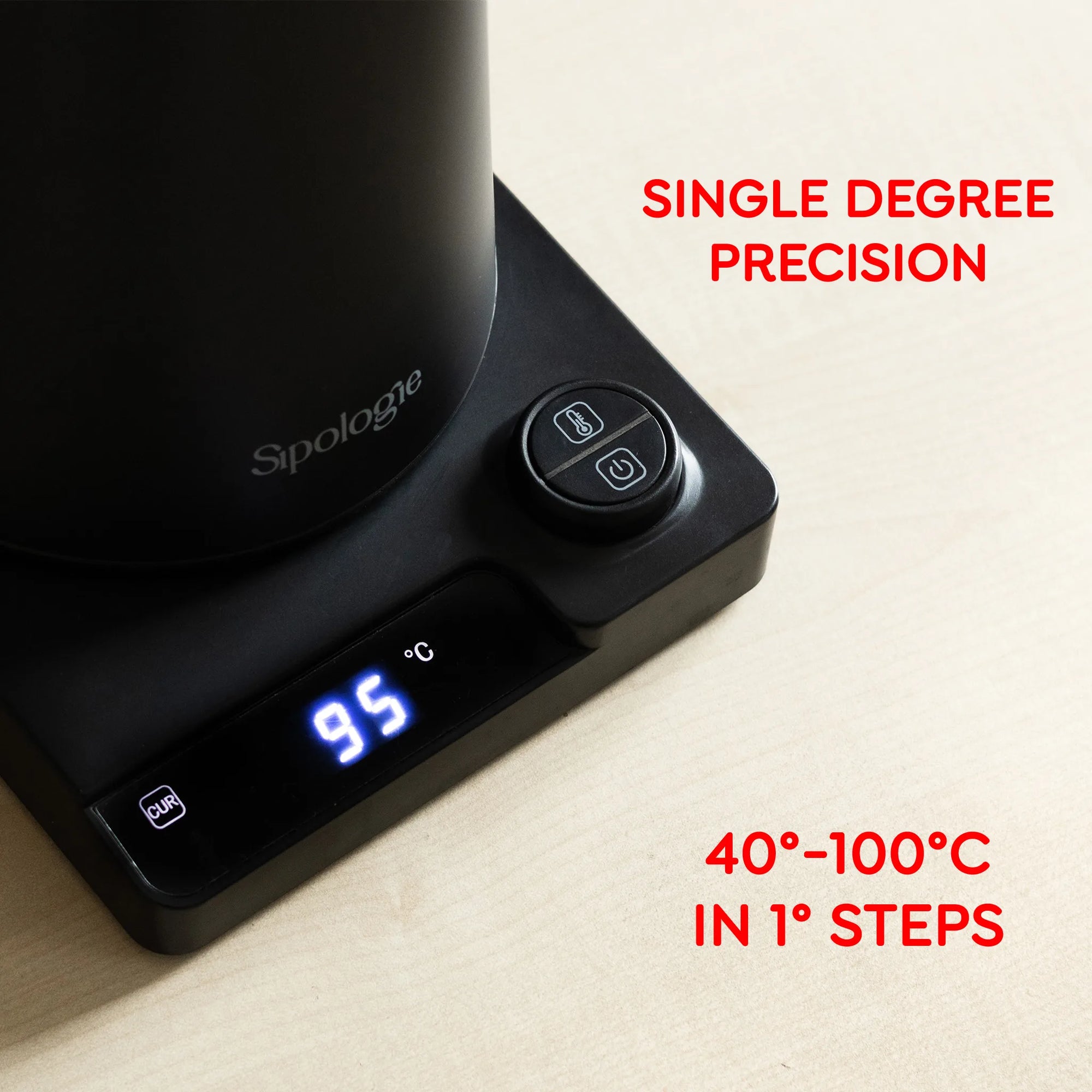 Sipologie Precision Electric Gooseneck Kettle - 1000ml