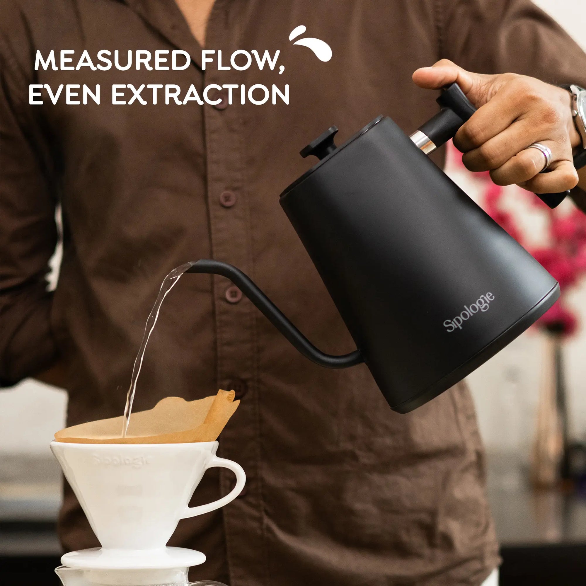 Sipologie Precision Electric Gooseneck Kettle - 1000ml