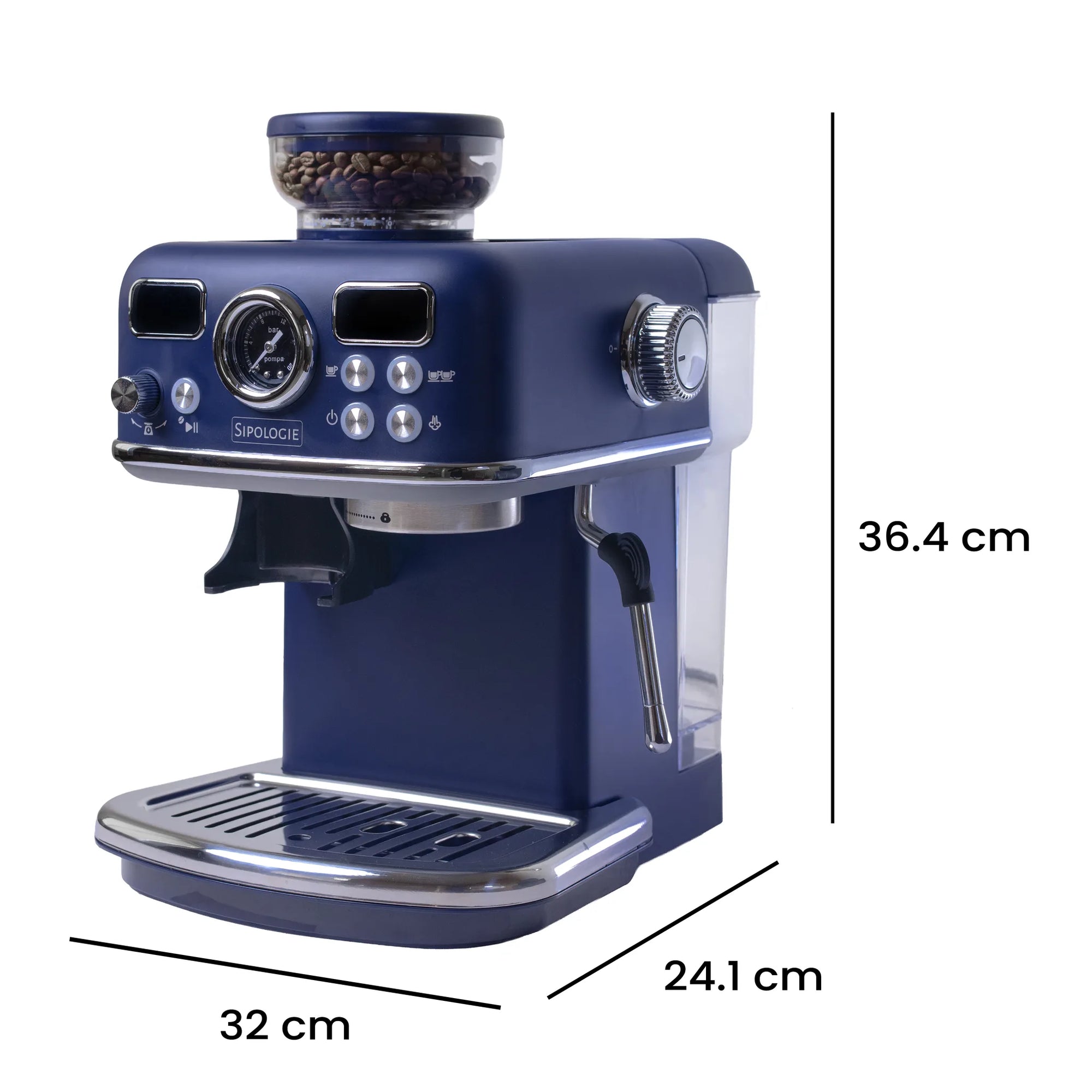 Cafe Maestro PRO Espresso Machine (with In-Built Grinder)