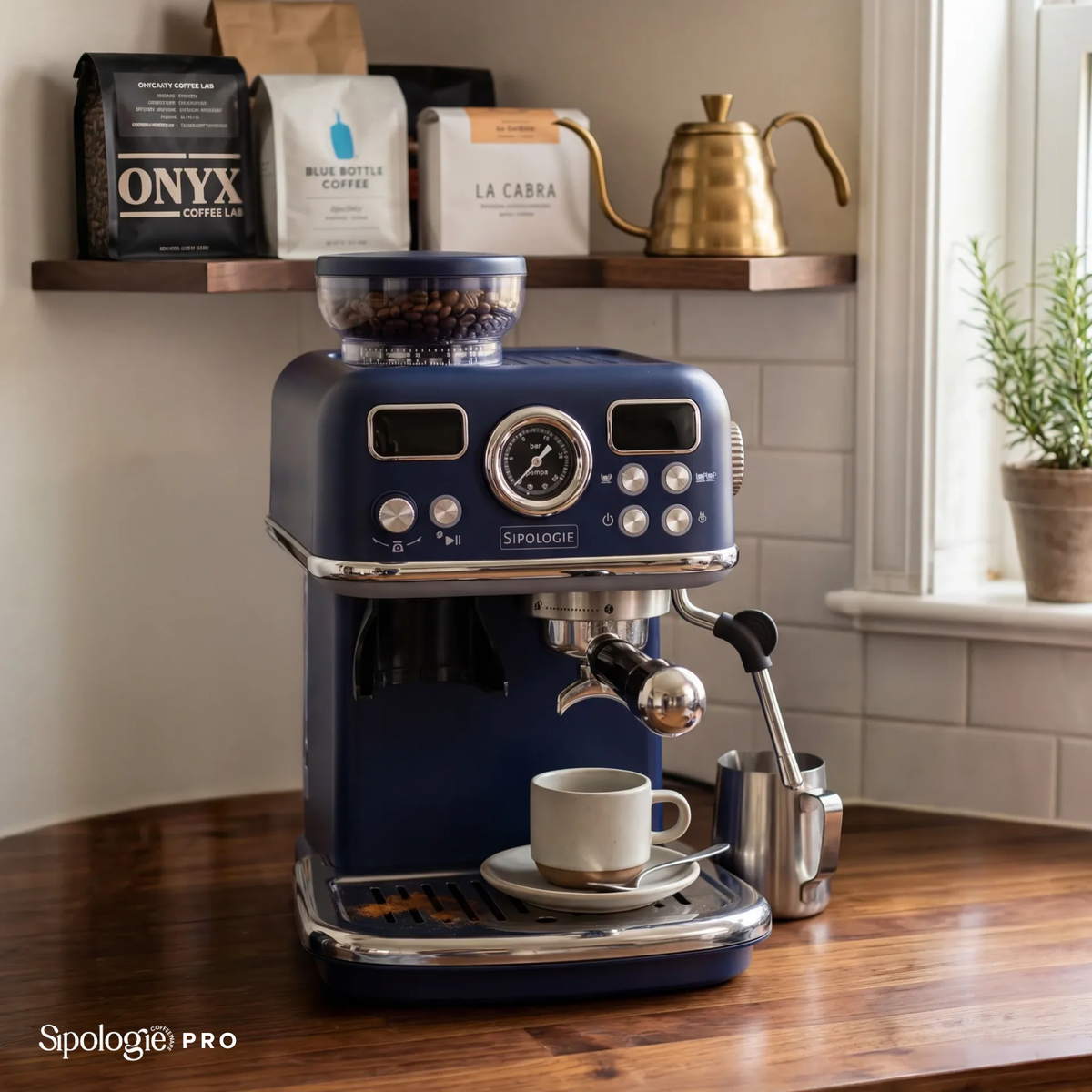 Cafe Maestro PRO Espresso Machine (with In-Built Grinder)
