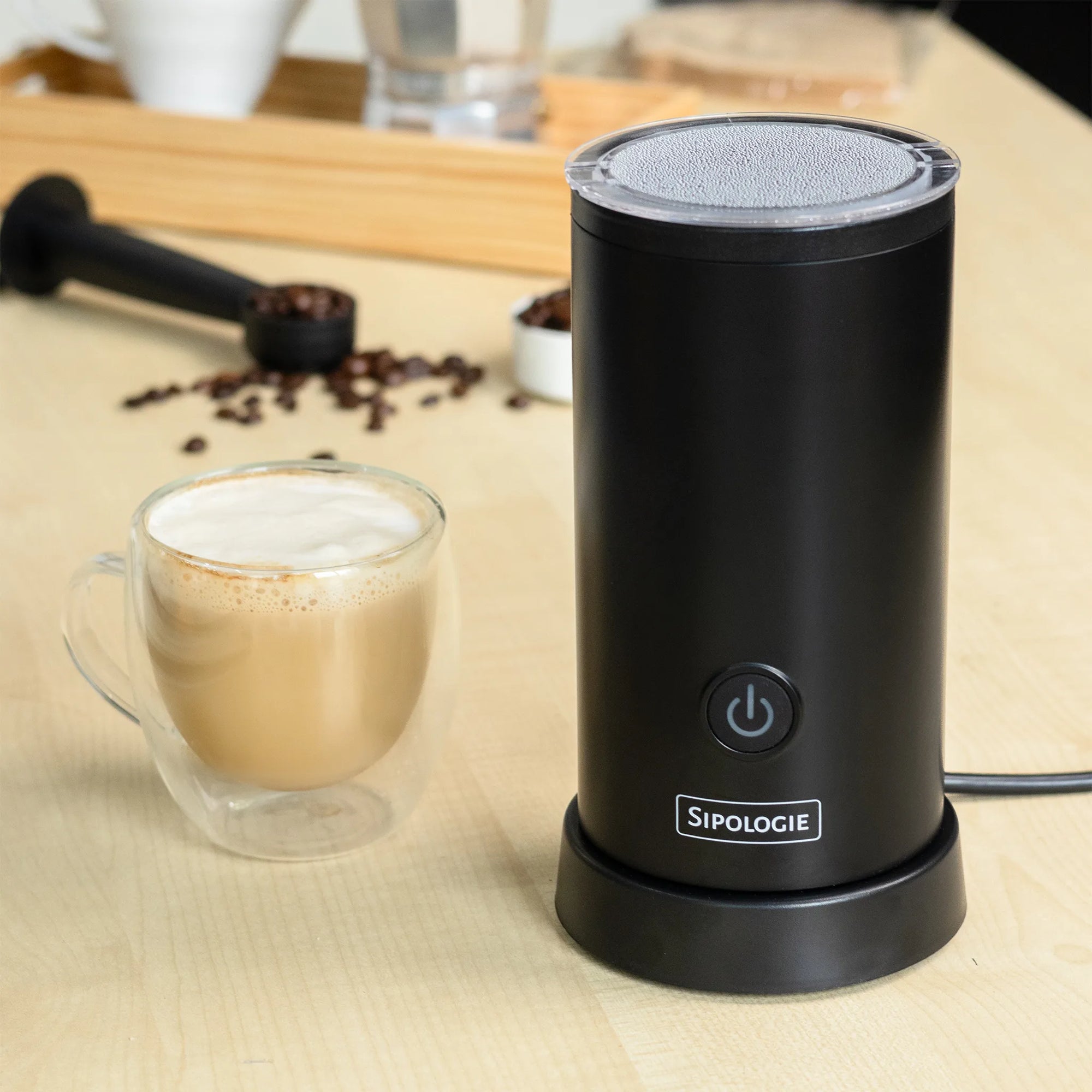 Sipologie Cafe Silk Milk Frother - 240ml heating & 130ml frothing