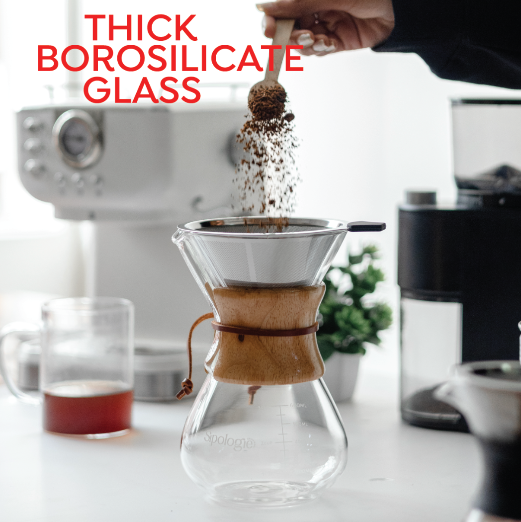 Chemex Pour Over Drip Coffee Maker - 600ml