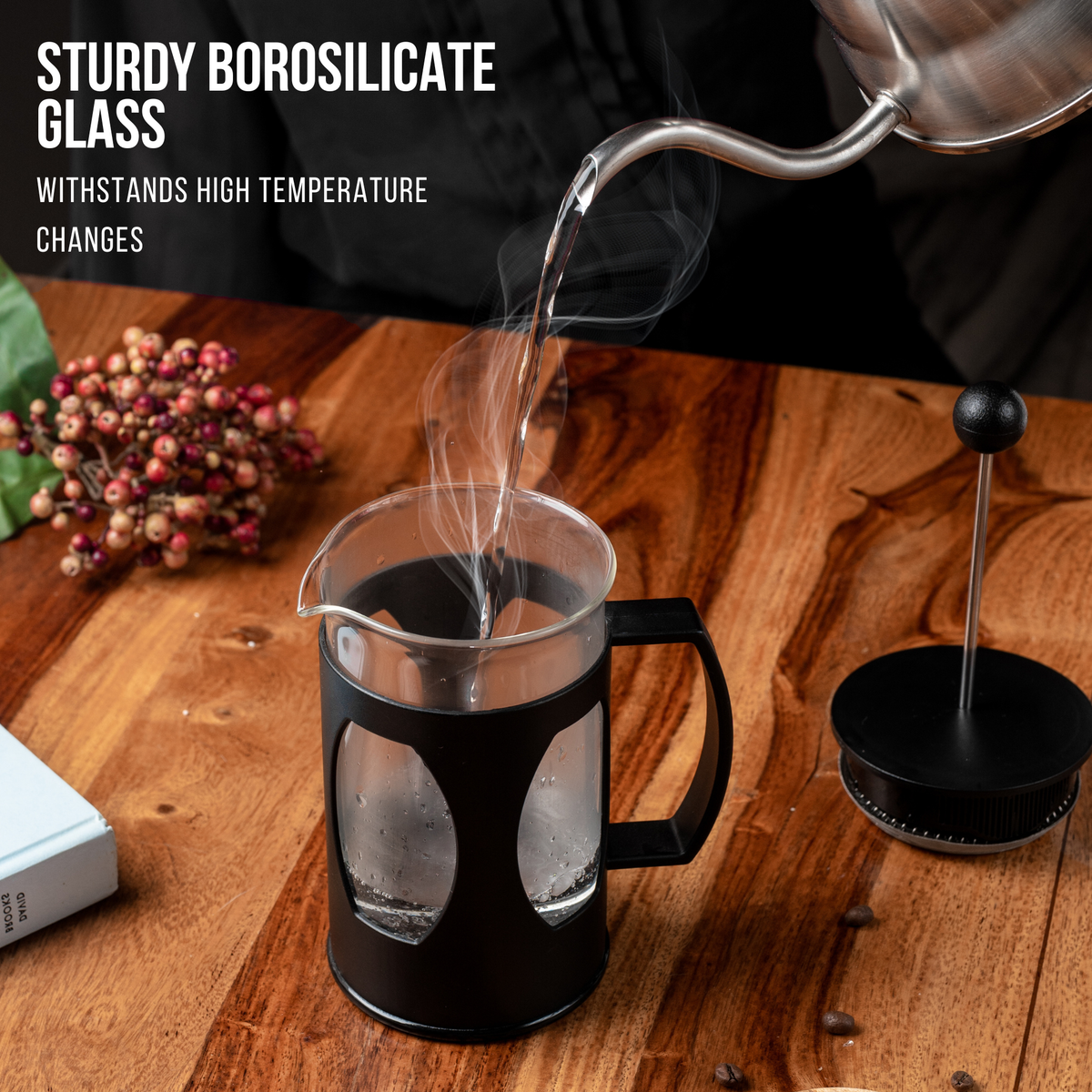Classic French Press Coffee Maker — 600ml