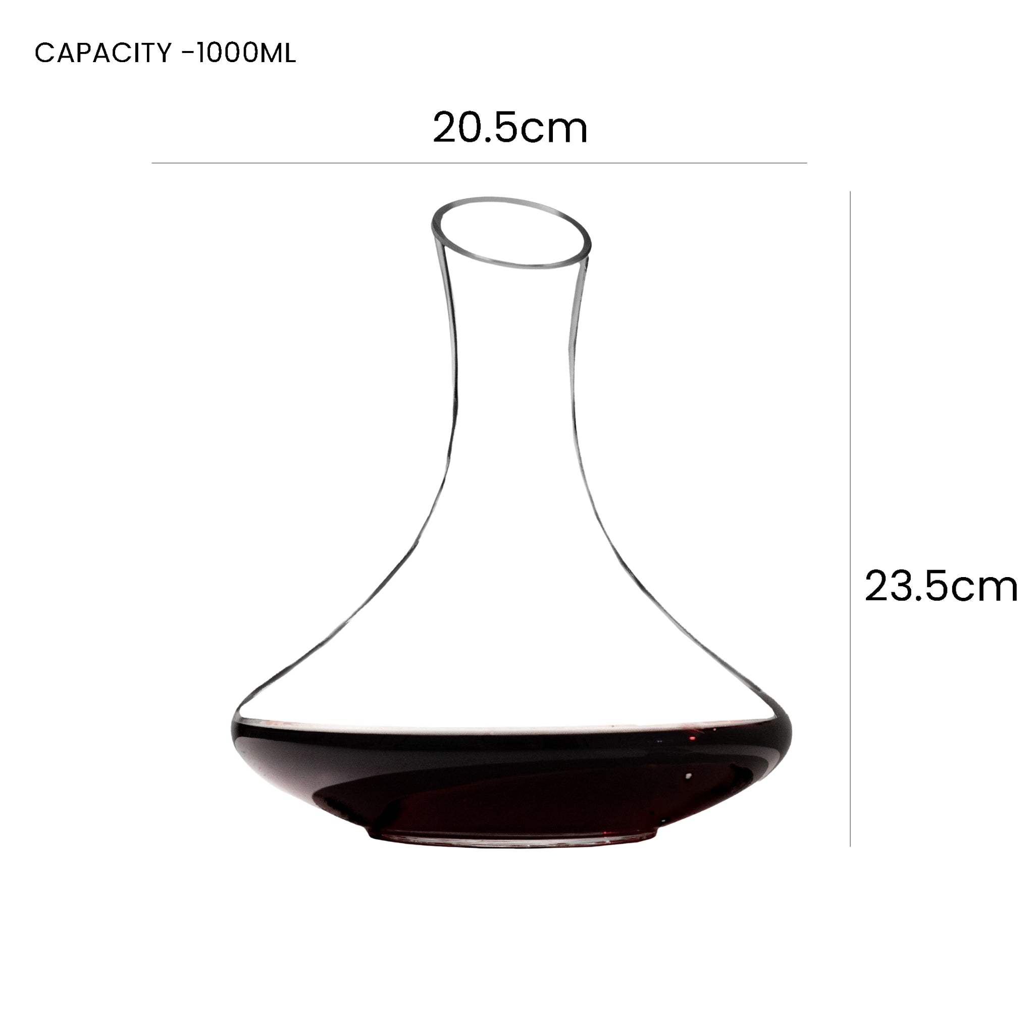 Sipologie Crystal Wine Decanter - 1000 ml