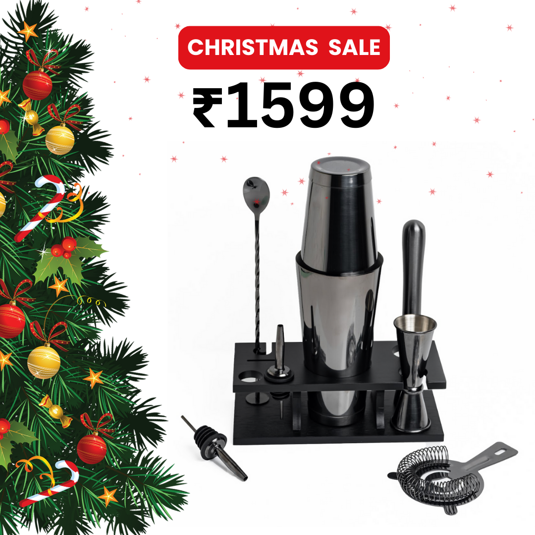 Professional Bar Set, Black - 9pc