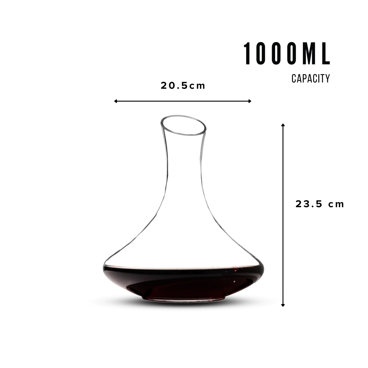 Sipologie Crystal Wine Decanter - 1000 ml