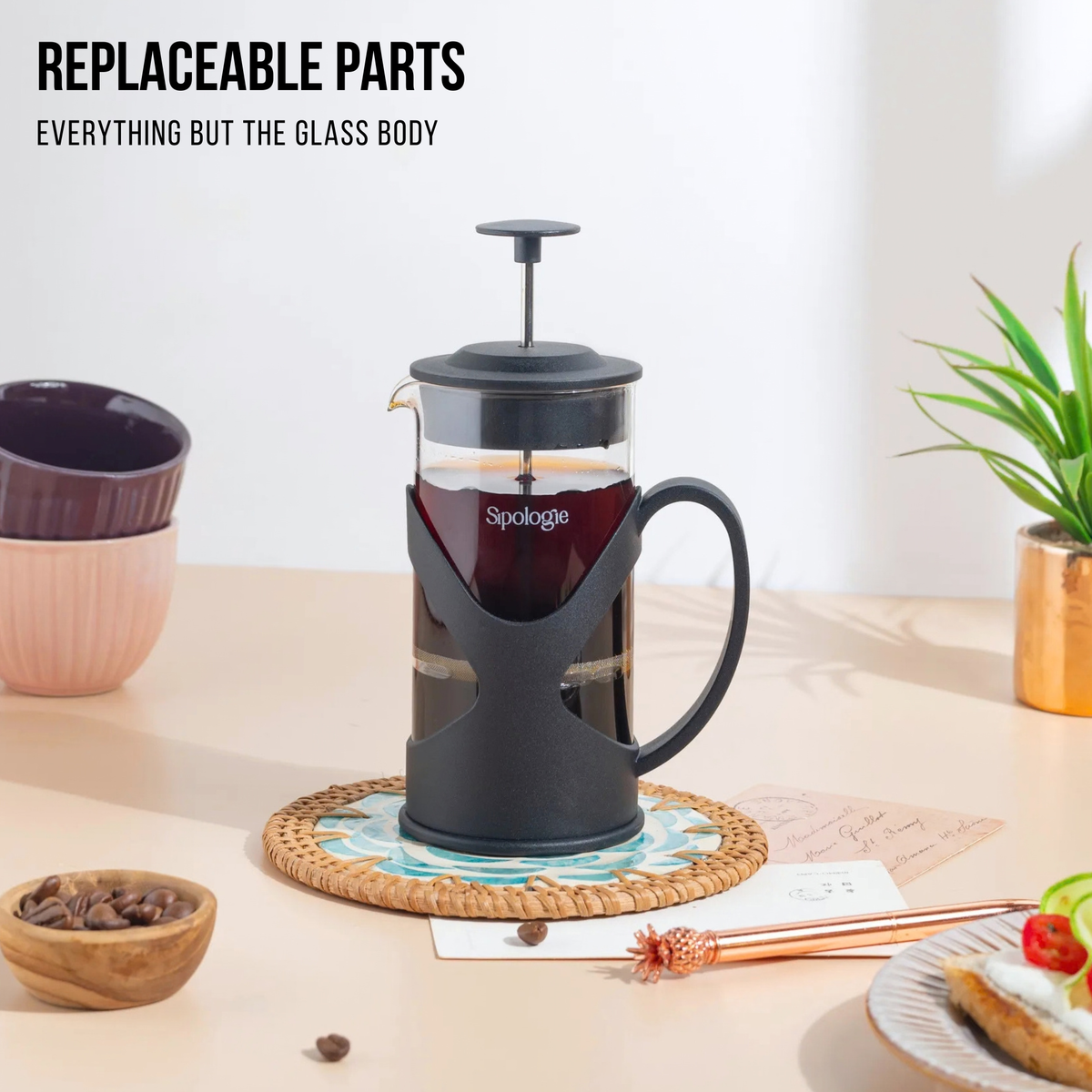 Classic French Press Coffee Maker — 350ml