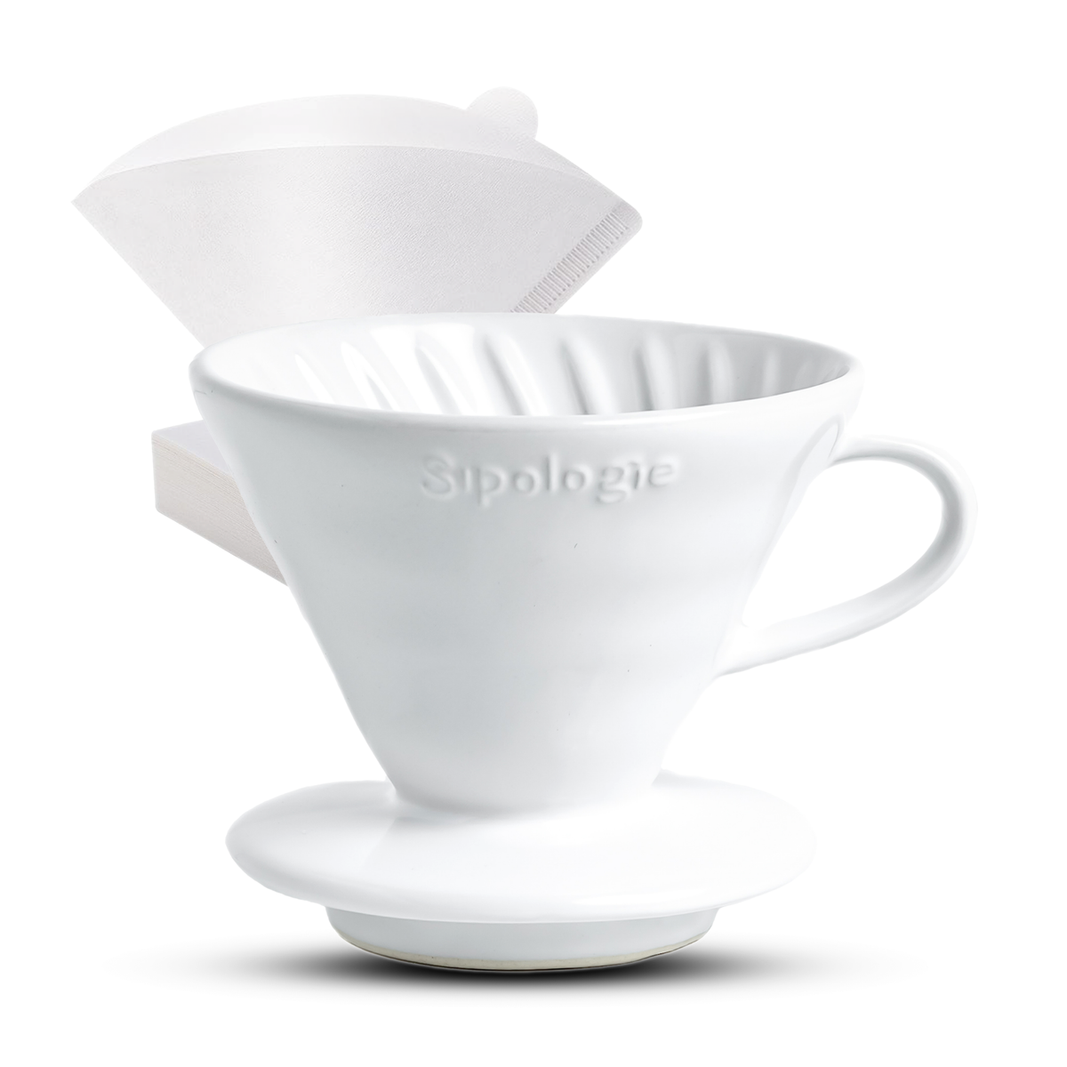 Clarity Pour Over V60 Drip Coffee maker - 50 Filters Included