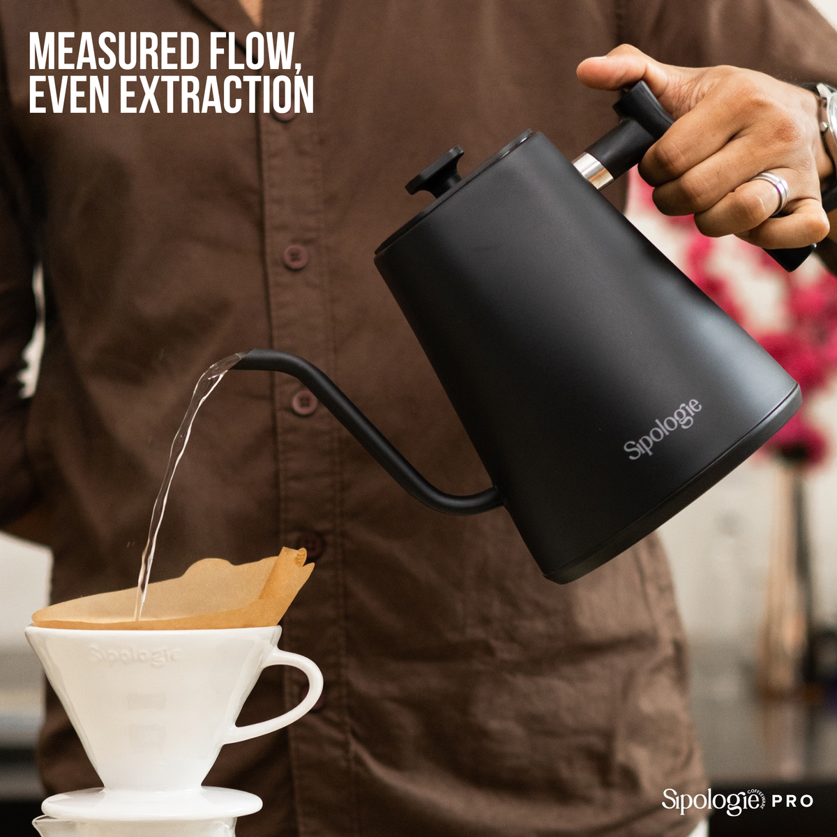 Sipologie Precision Electric Gooseneck Kettle - 1000ml