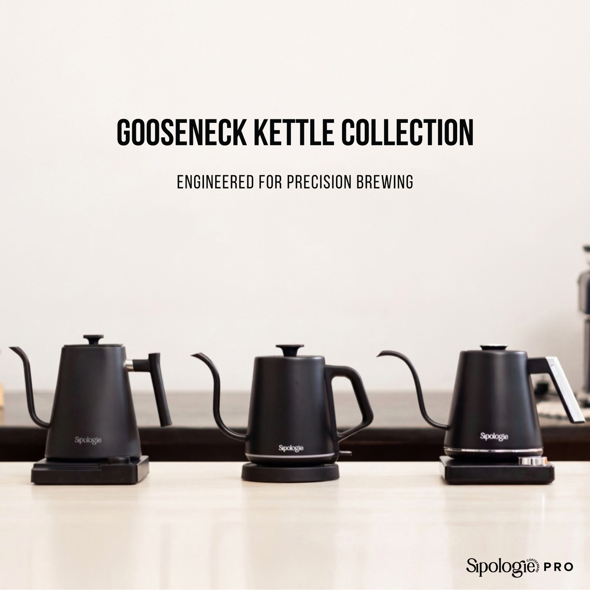 Sipologie Precision Electric Gooseneck Kettle - 1000ml