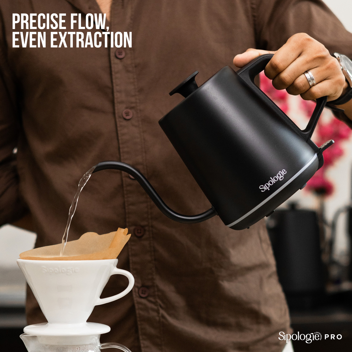 Sipologie Flow Electric Gooseneck Kettle - 800ml