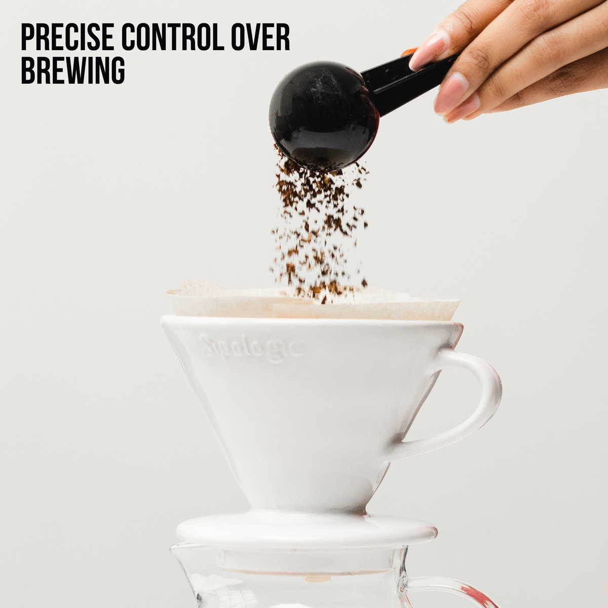 Clarity Pour Over V60 Drip Coffee maker - 50 Filters Included