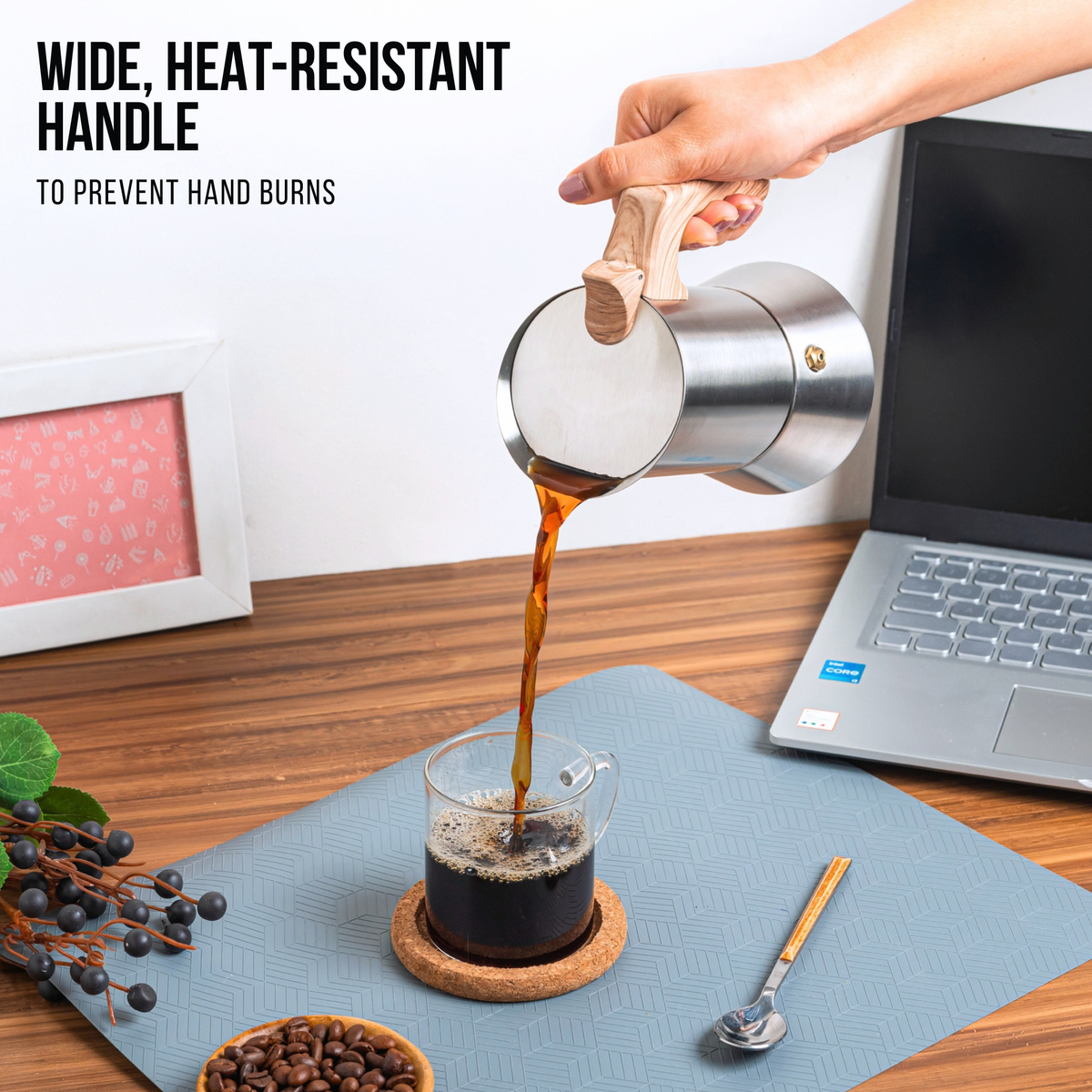 Java Induction Moka Pot Espresso Maker - 240 ml