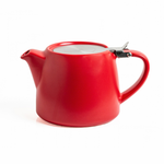 Artisan Ceramic Tea Pot with Infuser, Red - 400ml