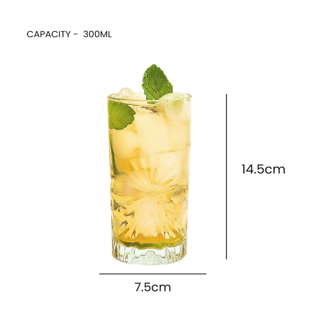Sipologie Collins Highball Glass, 300ml - Set of 2 (Flare)